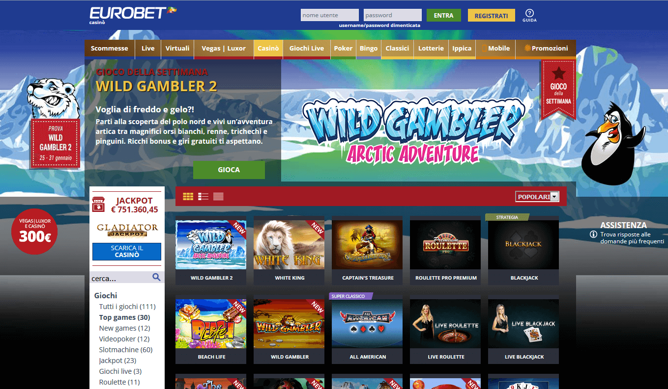 Eurobet Casino Recensione completa Opinioni e Bonus