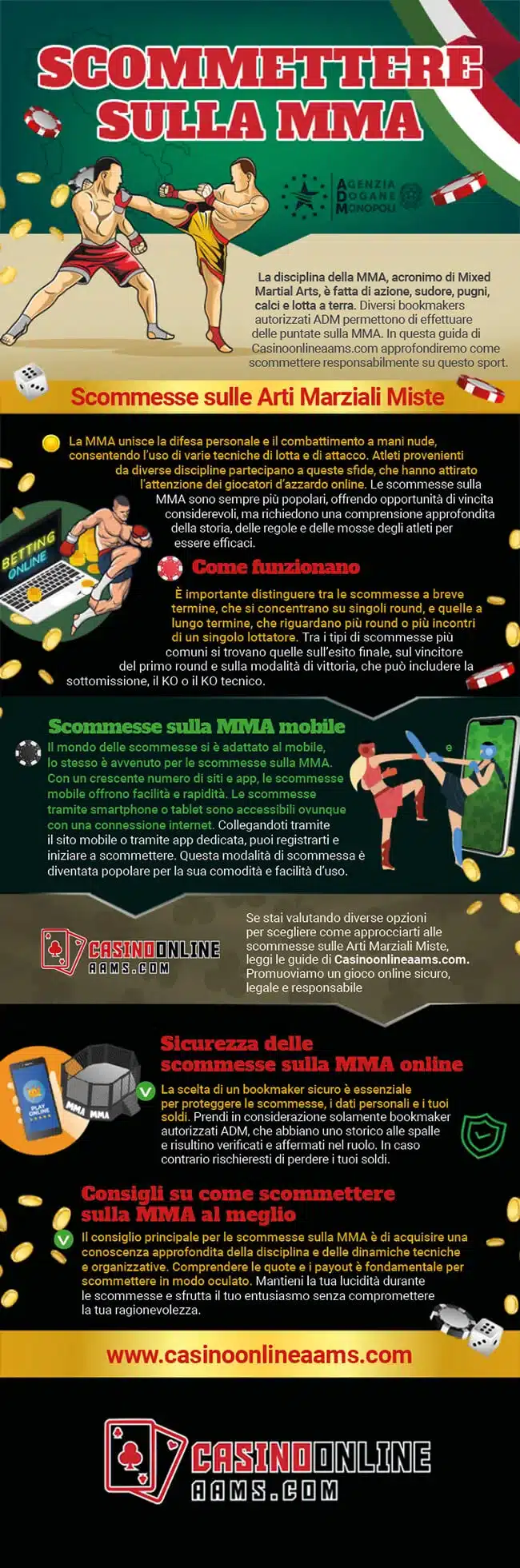 Infografica sullo sport della MMA