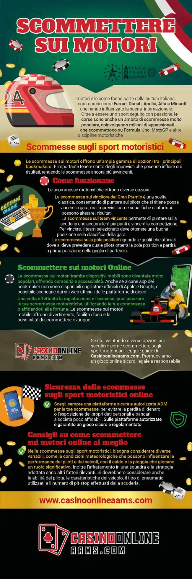 Infografica sugli Sport Motoristici