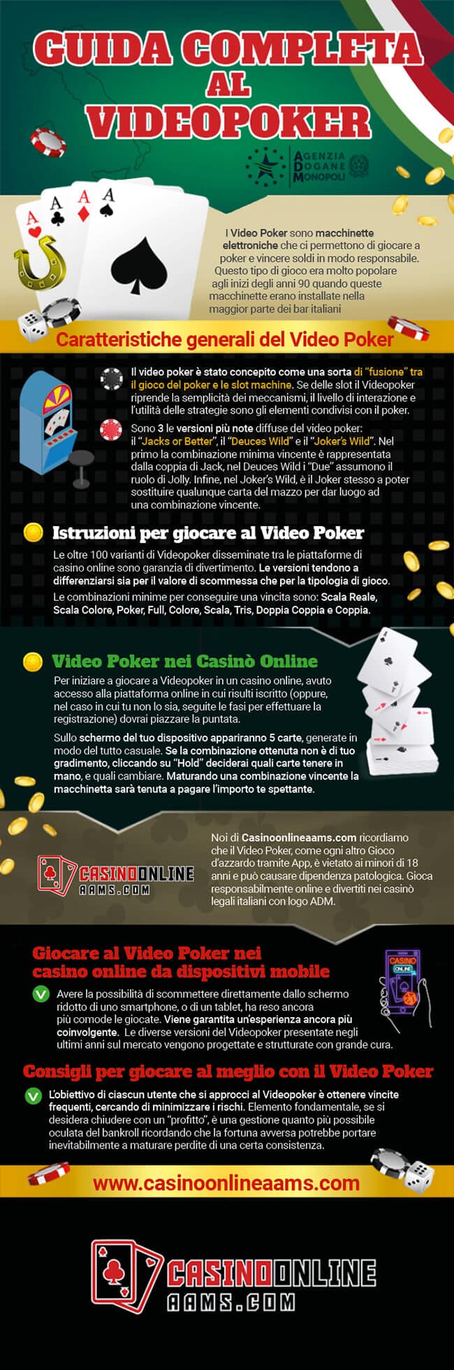 Infografica sul Gioco del Video Poker