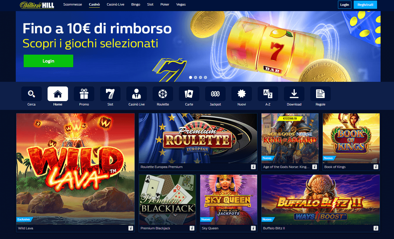 интернет казино william hill